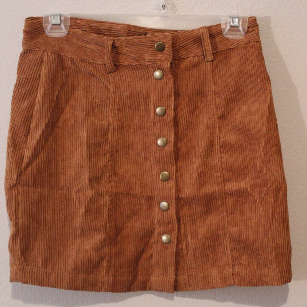 Corduroy Mini Skirt